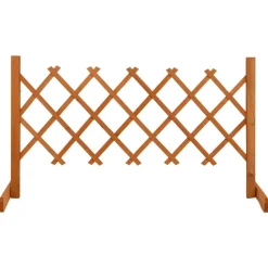 vidaXL Clôture en treillis de jardin Orange 120x60 cm Bois de sapin