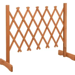 vidaXL Clôture en treillis de jardin Orange 120x60 cm Bois de sapin