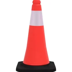 vidaXL Cônes de signalisation réfléchissants à base lourde 4 pcs 50 cm