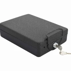 vidaXL Coffre de voiture avec verrouillage Noir 22 x 16 x 7 cm Acier