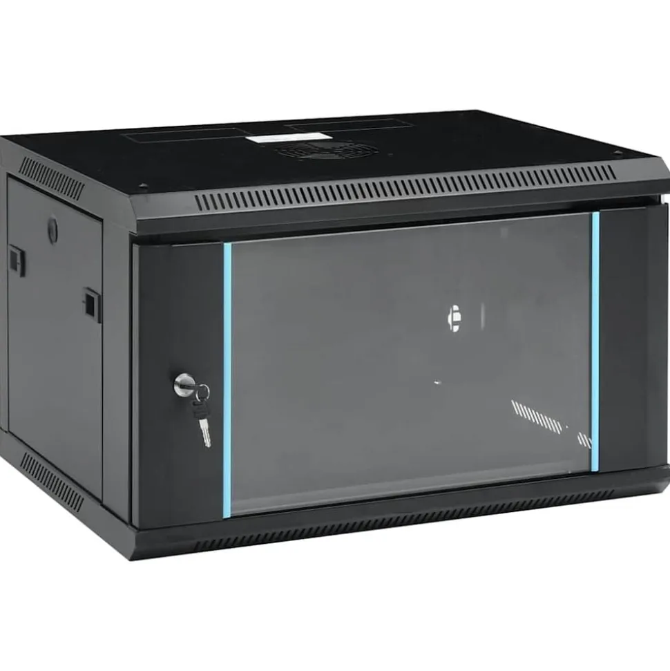 vidaXL Coffret de réseau mural 6U 19" IP20 600x450x350 mm
