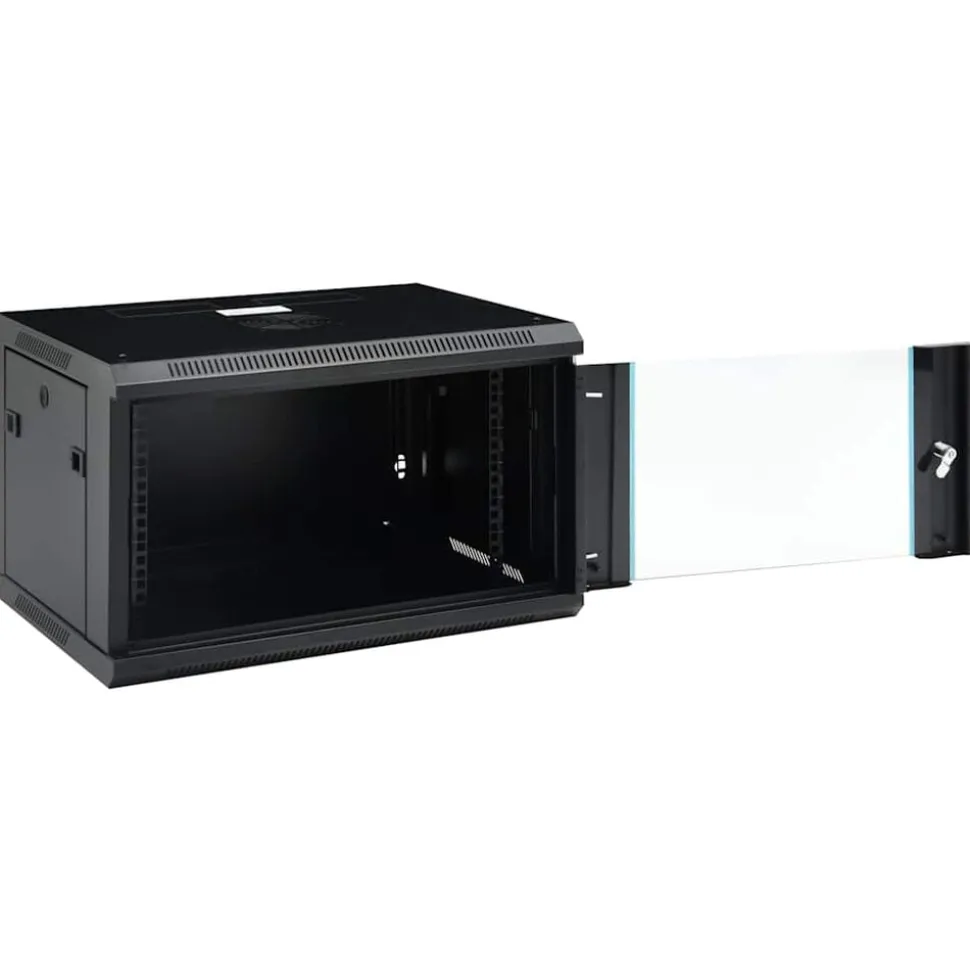 vidaXL Coffret de réseau mural 6U 19" IP20 600x450x350 mm