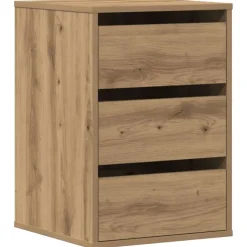 vidaXL Commode d'angle chêne artisanal 40x41x58 cm bois d'ingénierie
