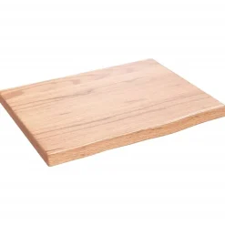 vidaXL Comptoir de salle de bain marron clair 40x30x2 cm bois traité
