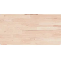 vidaXL Comptoir de salle de bain 80x40x1,5 cm Bois massif non traité