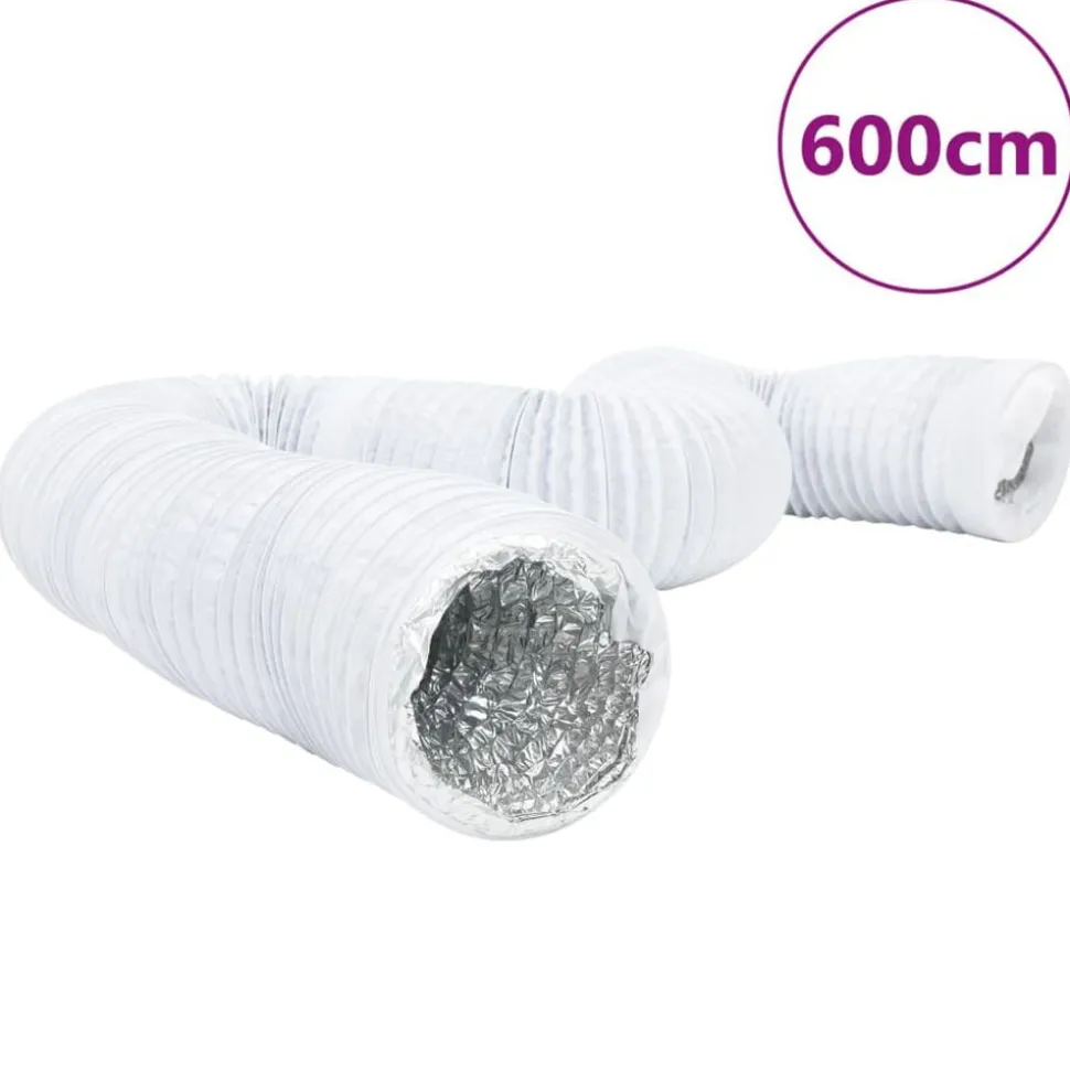 vidaXL Conduit de ventilation aluminium et PVC 6 m Ø10 cm