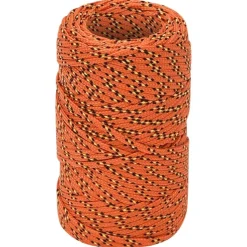 vidaXL Corde de bateau Orange 2 mm 25 m Polypropylène