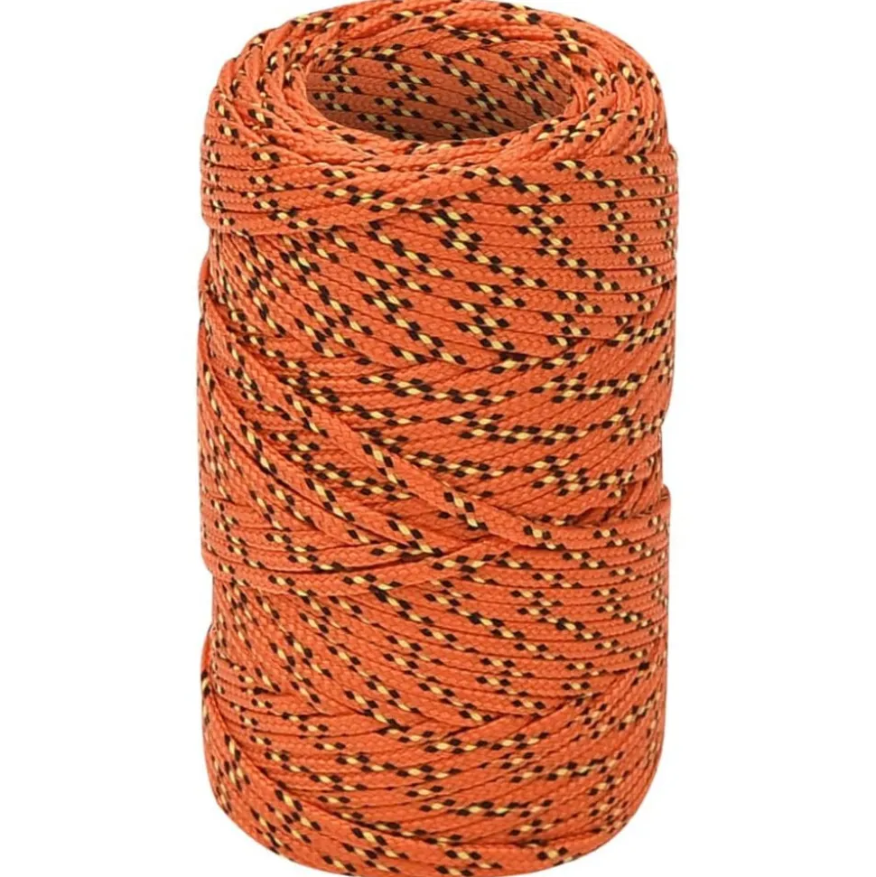 vidaXL Corde de bateau Orange 2 mm 25 m Polypropylène