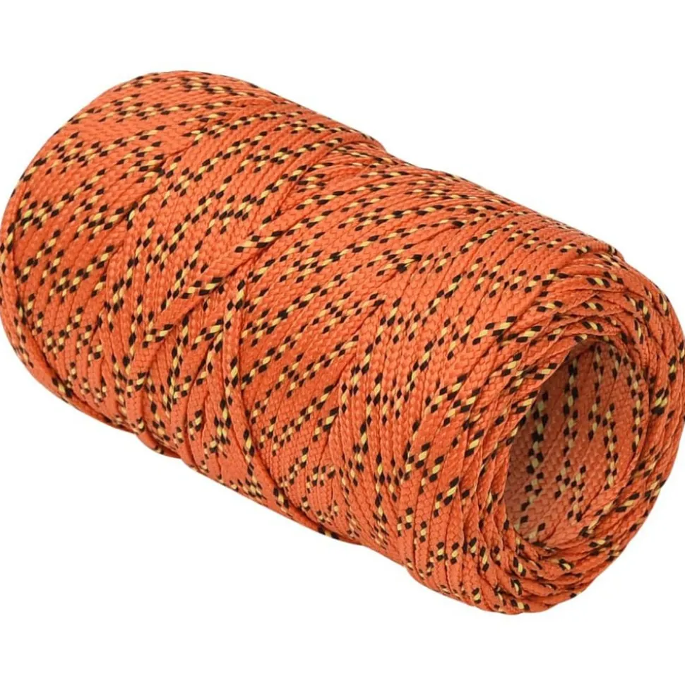 vidaXL Corde de bateau Orange 2 mm 25 m Polypropylène