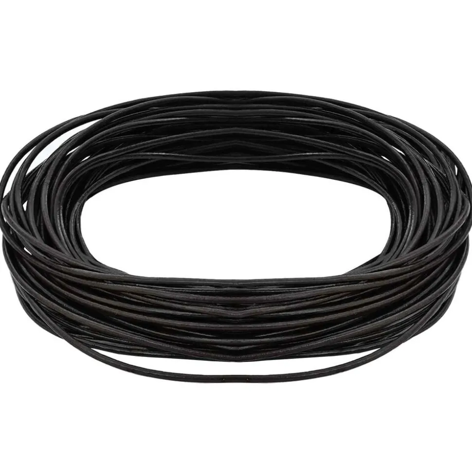 vidaXL Corde en Cuir Marron foncé Ø1 mm x 5 m Cuir