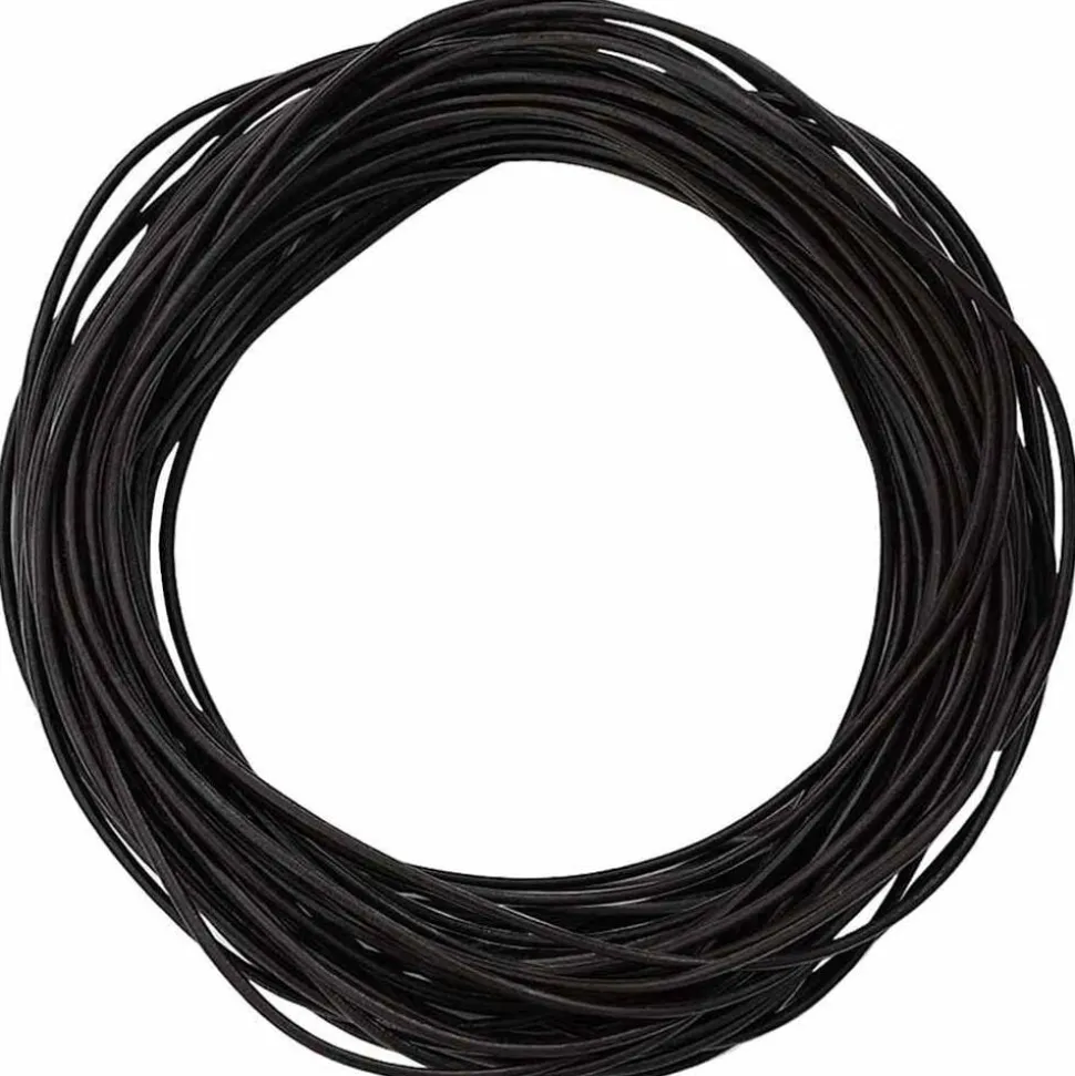 vidaXL Corde en Cuir Marron foncé Ø1 mm x 5 m Cuir