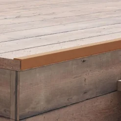 vidaXL Cornière de terrasse 5 pcs WPC 170 cm Marron clair