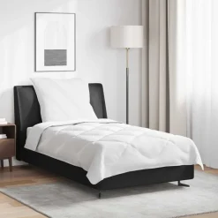 vidaXL Couette avec oreiller 2 pcs Blanc Microfibre