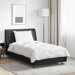 vidaXL Couette avec oreiller 2 pcs Blanc Microfibre