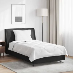 vidaXL Couette avec oreiller 2 pcs Blanc Microfibre