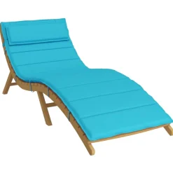 vidaXL Coussin de transat ensoleillé Turquoise 178 x 60 x 4 cm
