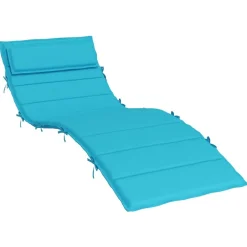 vidaXL Coussin de transat ensoleillé Turquoise 178 x 60 x 4 cm