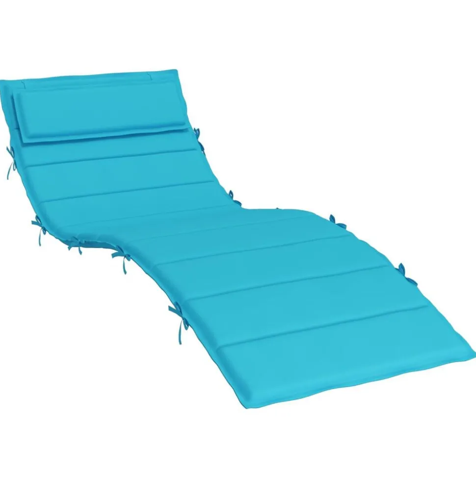 vidaXL Coussin de transat ensoleillé Turquoise 178 x 60 x 4 cm