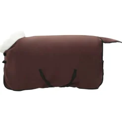 vidaXL Couverture Équine Brun Foncé Complet 75 cm Fleece polaire