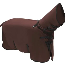 vidaXL Couverture Équine Brun Foncé Complet 75 cm Polyester