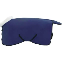 vidaXL Couverture Équine Bleu marine 75 cm Fleece polaire