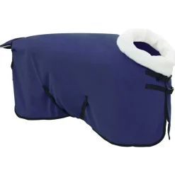 vidaXL Couverture Équine Bleu marine 75 cm Fleece polaire