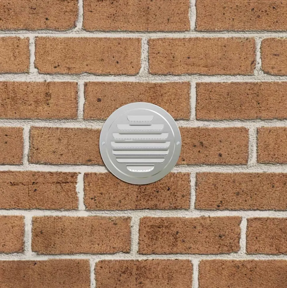 vidaXL Couvre-vent Air 4 pcs Argent 80 mm Acier inoxydable