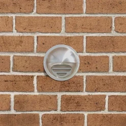 vidaXL Couvre-vent Air 2 pcs Argent 80 mm Acier inoxydable