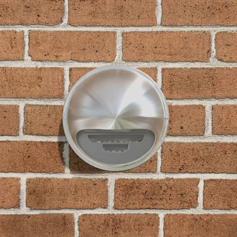 vidaXL Couvre-vent Air 2 pcs Argent 200 mm Acier inoxydable
