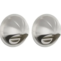 vidaXL Couvre-vent Air 2 pcs Argent 100 mm Acier inoxydable