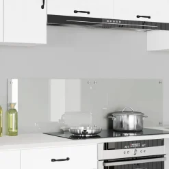 vidaXL Crédence de cuisine 2 pcs Transparent 70 x 40 cm verre trempé