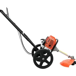 vidaXL Débroussailleuse avec roues orange 52 cc 1,45 kW