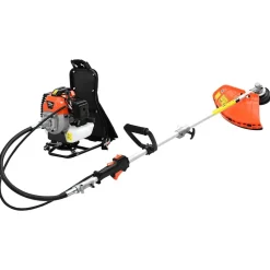 vidaXL Débroussailleuse sac à dos conception orange 52 cc 1,45 kW
