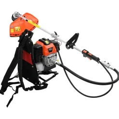 vidaXL Débroussailleuse sac à dos conception orange 52 cc 1,45 kW