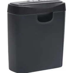 vidaXL Déchiqueteuse de papier 6 feuilles à coupe en bandes Noir