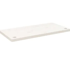 vidaXL Dessus de bureau blanc 80x40x2,5 cm bois massif de pin