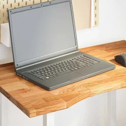 vidaXL Dessus de bureau marron clair bois chêne massif rectangulaire
