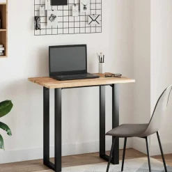 vidaXL Dessus de bureau non traité 80x50x2 cm bois d'acacia massif