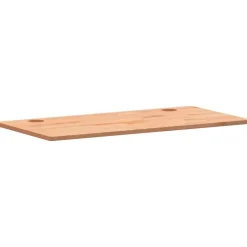vidaXL Dessus de bureau 100x50x1,5 cm bois massif de hêtre