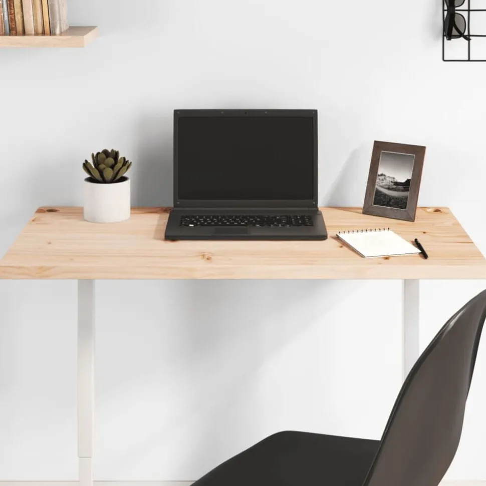 vidaXL Dessus de bureau 80x40x2,5 cm bois massif de pin