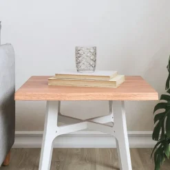 vidaXL Dessus de table bois chêne massif traité bordure assortie