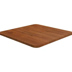vidaXL Dessus de table carré Marron foncé40x40x1,5cm Bois chêne traité