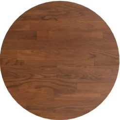 vidaXL Dessus de table rond Marron foncé Ø30x1,5cm Chêne massif traité