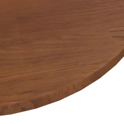 vidaXL Dessus de table rond Marron foncé Ø30x1,5cm Chêne massif traité