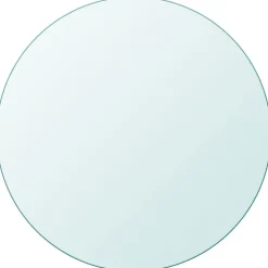 vidaXL Dessus de table ronde en verre trempé 300 mm