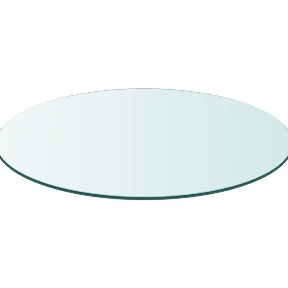 vidaXL Dessus de table ronde en verre trempé 300 mm