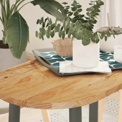 vidaXL Dessus de table 80x40x2 cm bois de chêne massif ovale