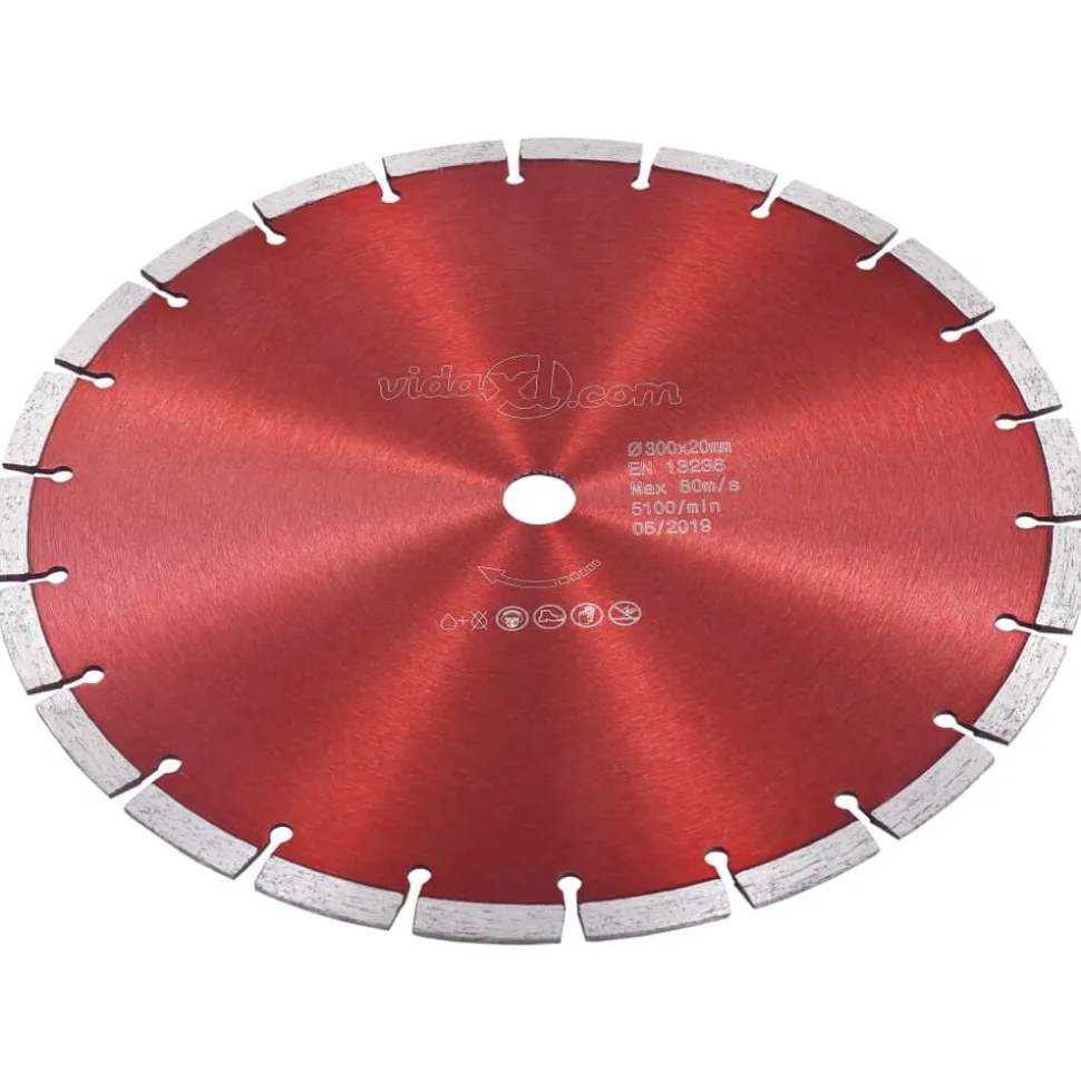 vidaXL Disque de coupe diamanté Acier 300 mm