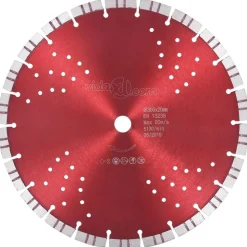 vidaXL Disque de coupe diamanté avec turbo et trous Acier 300 mm