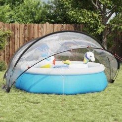 vidaXL Dôme de piscine Transparent 336 x 322 x 160 cm PVC